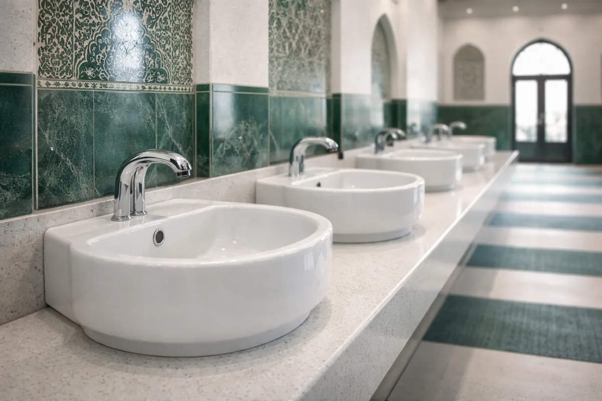 Où acheter des lavabos d'ablutions en céramique antibactérienne pour mosquées