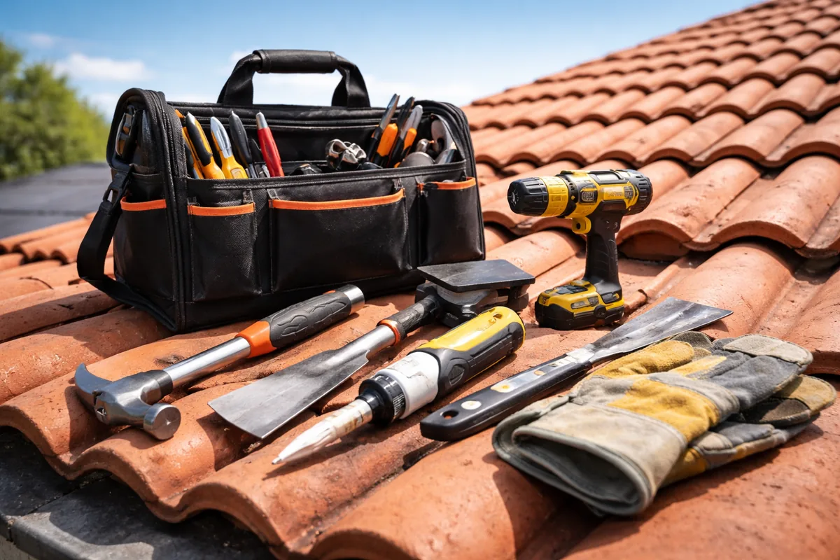 Comment bien choisir des outils pour réparer une toiture en tuiles