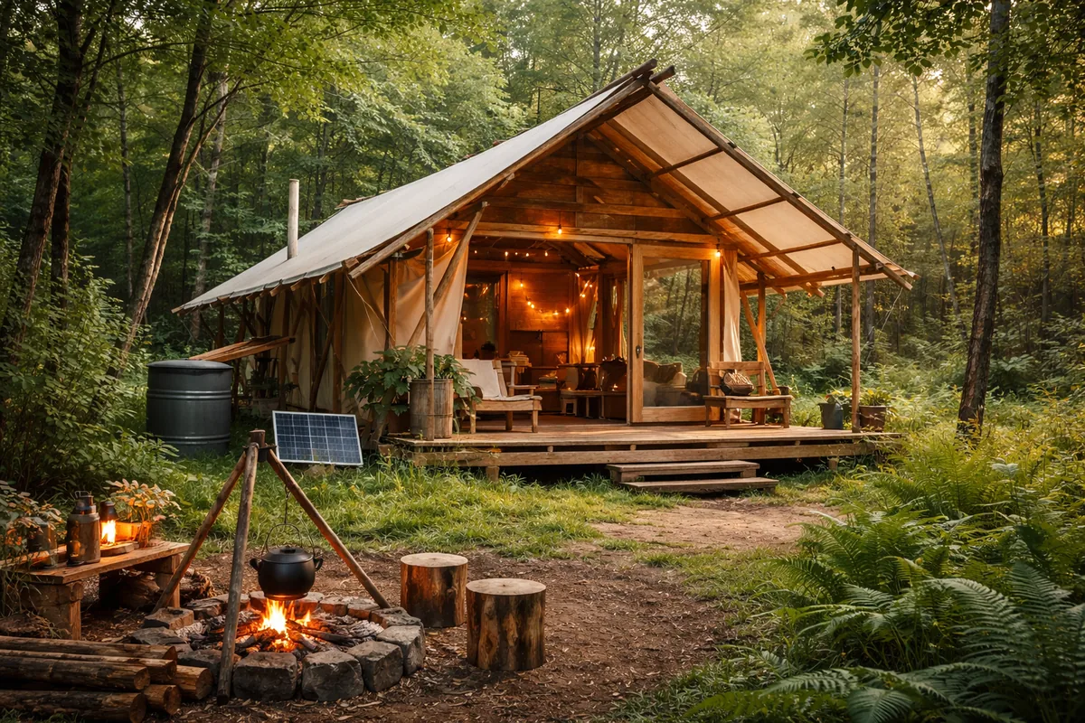 Comment créer un habitat écologique inspiré du bushcraft sans se ruiner